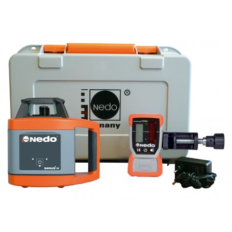 Laser rotatif horizontal automatique - NEDO SIRUS 1 H - pour travaux extérieurs sur chantier_1