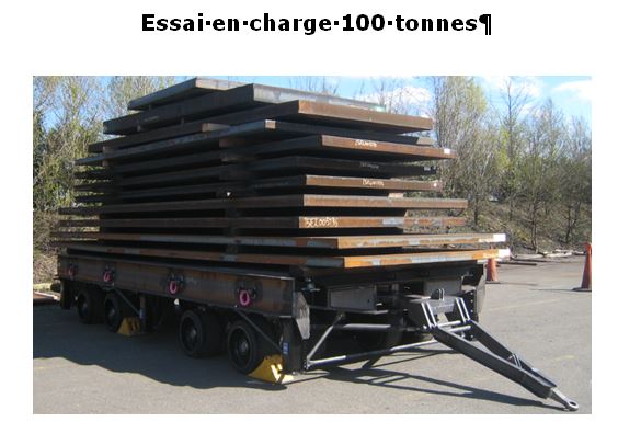 Remorque industrielle pour forte charge - Modèle 80 T_1