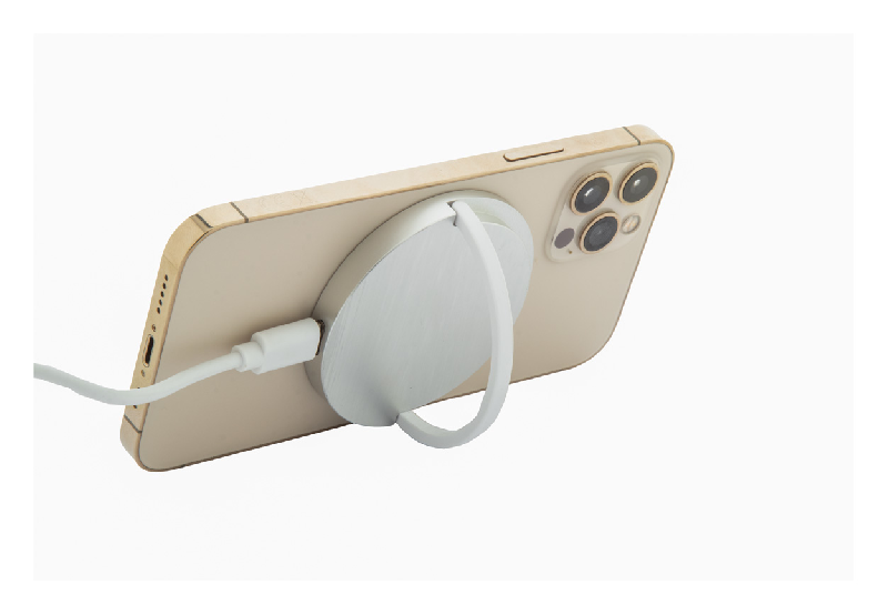 Chargeur sans fil magnétique - rapide 15W - aluminium recyclé - compatible iPhone 12 et versions ultérieures_1