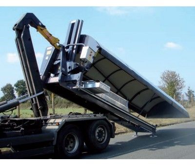 Abri amovible autostable - cache-conteneurs et abris poubelle - pop industrie - pour benne à déchets_1