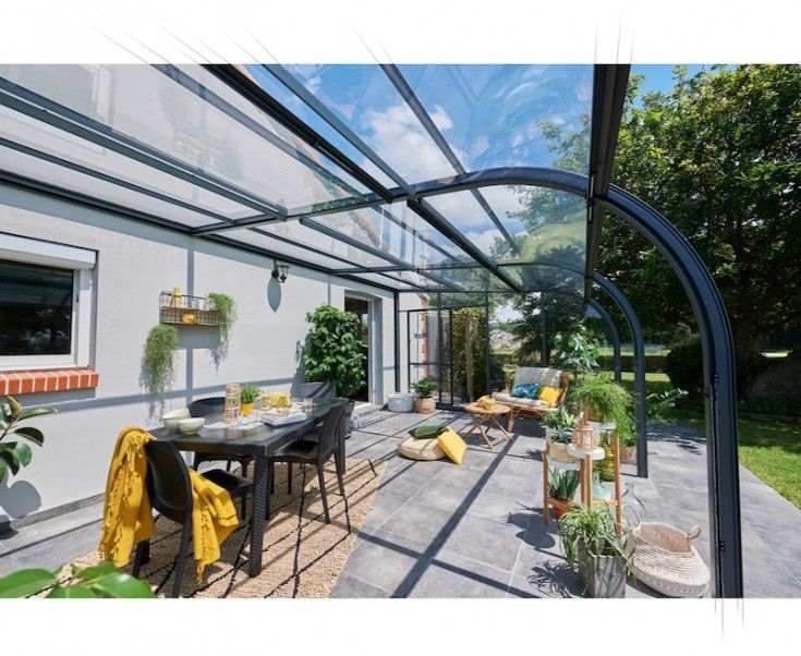 Structure en aluminium thermolaqué pour abri de terrasse