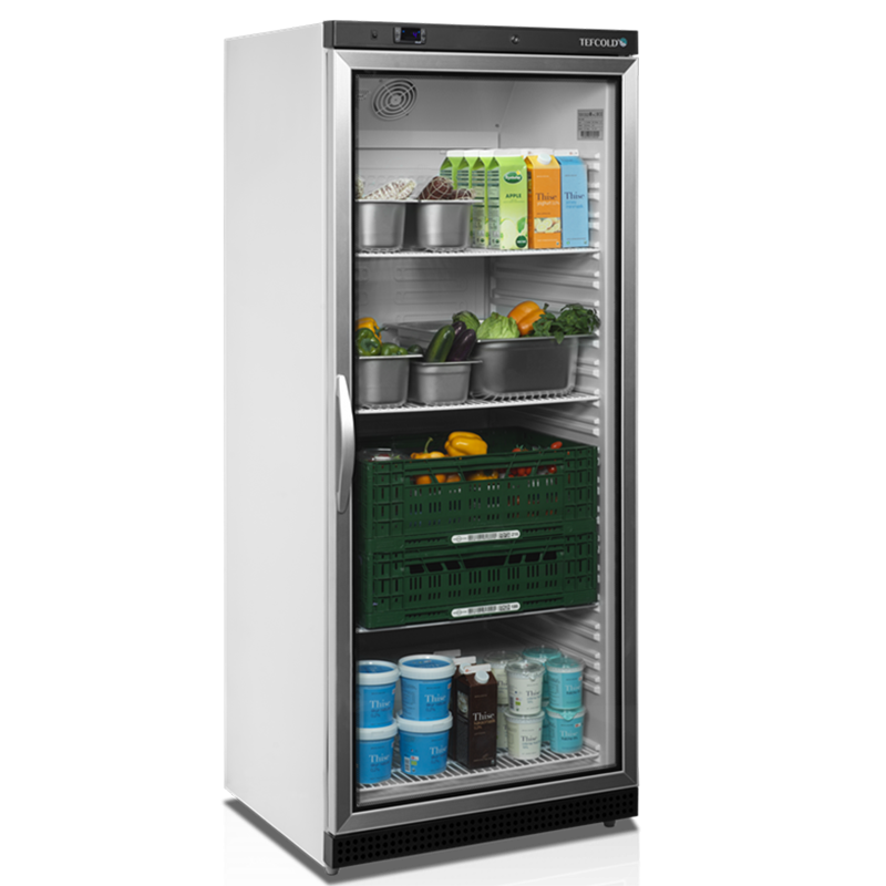 Armoire réfrigérée positive blanche vitrée - GN2/1 - 570L  | Tefcold - UR600G_1