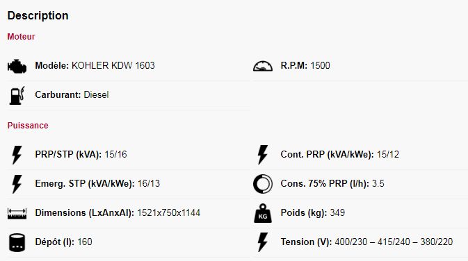 Groupe électrogène industriel Gen16k-a - Genesal Energy - XS (5,5-22kVA) - trois phases - 15/16 kVA_1