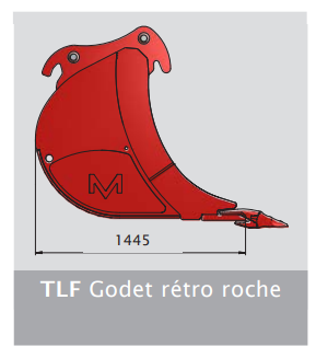 Godet de pelle pour rocher - système intégré de transport BTS - Martin_1