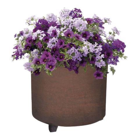 Jardinière LENA - 2 Formes disponibles : rond ou carré - Finition effet corten_1