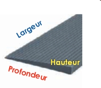 Rampe passage seuil caoutchouc - ORTGUM4 - antidérapante, ajustable pour seuils de 4 à 48 mm_1