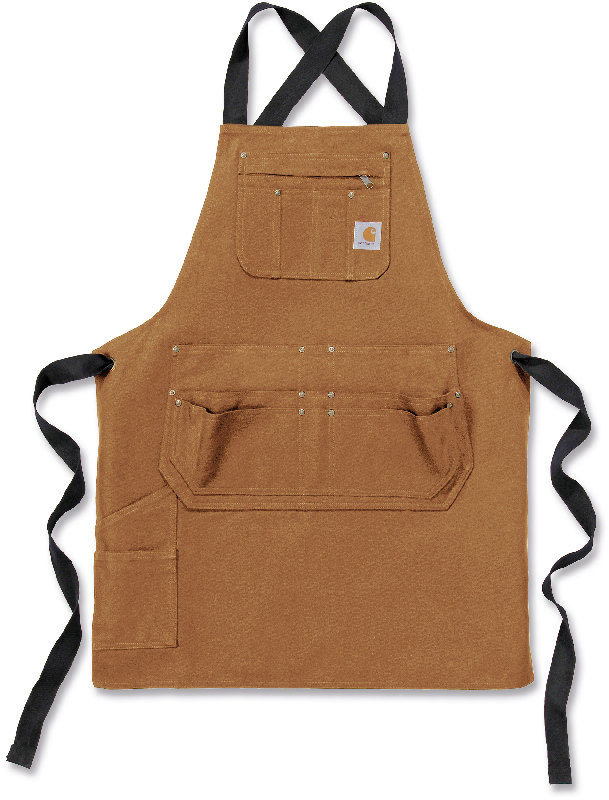Tablier de travail Duck Carhartt - Réf: CAR103439 - 100% coton avec bretelles ajustables et multiples poches_1