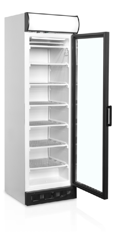 Congélateur vertical de vitrine Statique avec Canopée lumineux L.595mm 270L 570W TEFCOLD_1