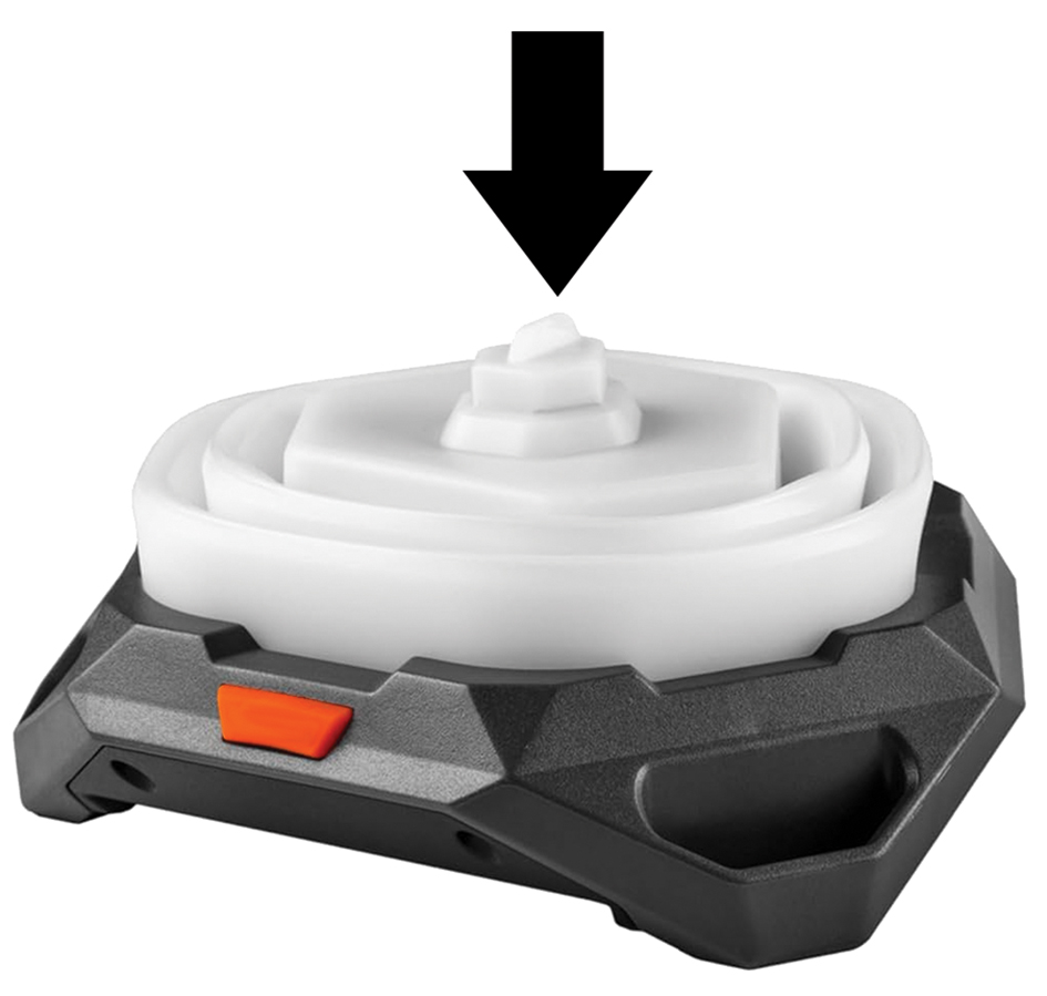 Lanterne LED rétractable - Lumière blanche et rouge - Jusqu'à 1000 lm - Rechargeable par USB - 1003BG_1