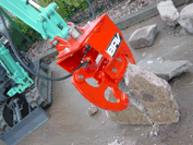 Pince de démolition BAVmicro - dents carbure tungstène, mâchoires Hardox, rotation 90°_1