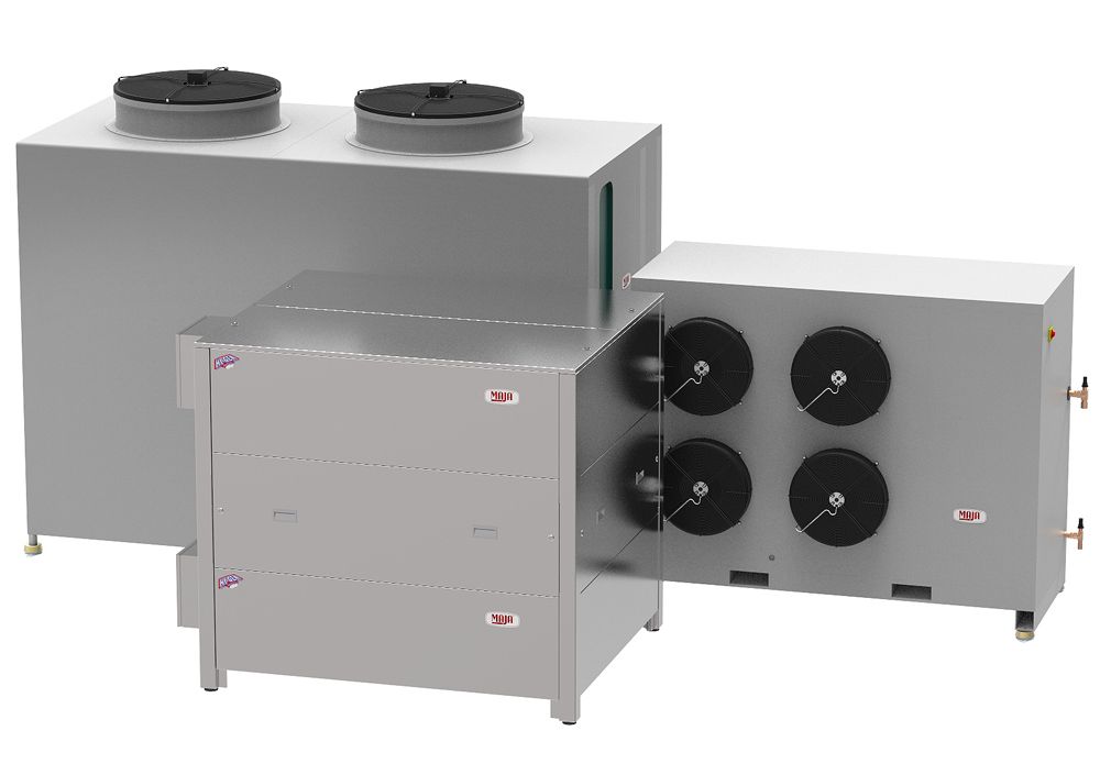 Machine à glace écailles MAJA RVH 9000 LT - Version split avec groupes frigorifiques séparés - Production 9000 kg/24h_1