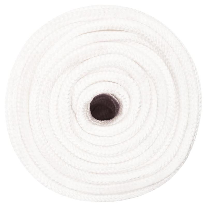 Vidaxl corde de bateau blanc complet 12 mm 50 m polypropylène 152565_1