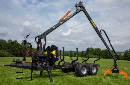 BMF 10T2 - Remorque forestière double poutre - Capacité 10 tonnes - Design innovant_1