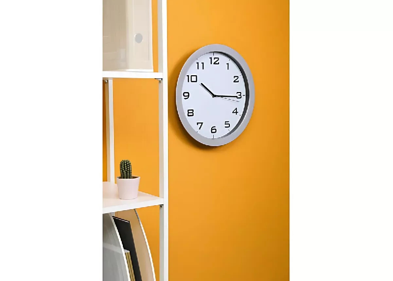 Horloge murale silencieuse métal_1