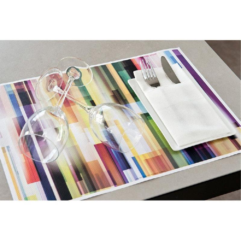 Set de table en pure cellulose 70g/m2 motif Vertige 31x43cm - par 2000_1