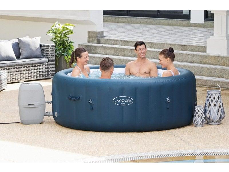 Spa gonflable rond Lay-Z Milan BESTWAY - 4/6 places - 140 jets hydromassants - PVC - Bluetooth - Panneau de contrôle digital_1