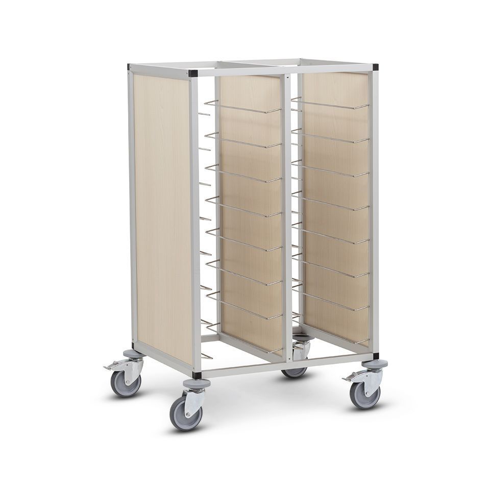 Chariot à linge zingué pour laveries