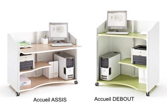 Comptoir ergonomique réglable en hauteur