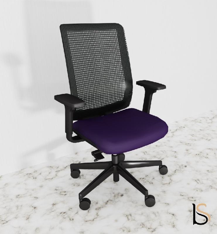 Siège bureautique Wi max dossier filet - Sokoa - Violet, Oui, Réglable 3D, Oui, Sol dur_0