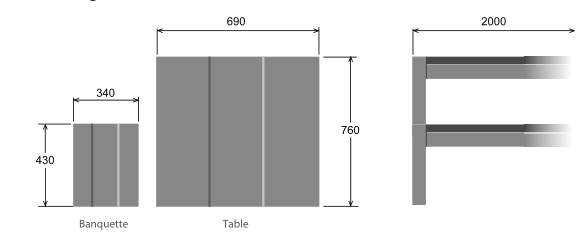 Table de pique-nique Twiste - plastique recyclé et acier corten - montage aisé, sans entretien_1