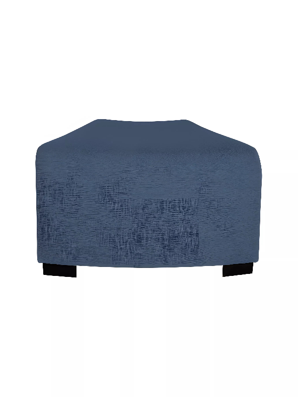 Pouf angulaire 1 place bleu denim_1
