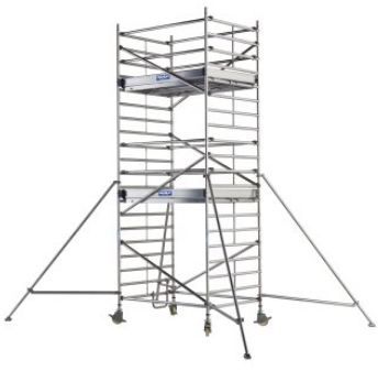 Échafaudage roulant aluminium Neolium 400 Line - Comabi SNC - Hauteur de travail max. 14 m - Structure aluminium soudé_1