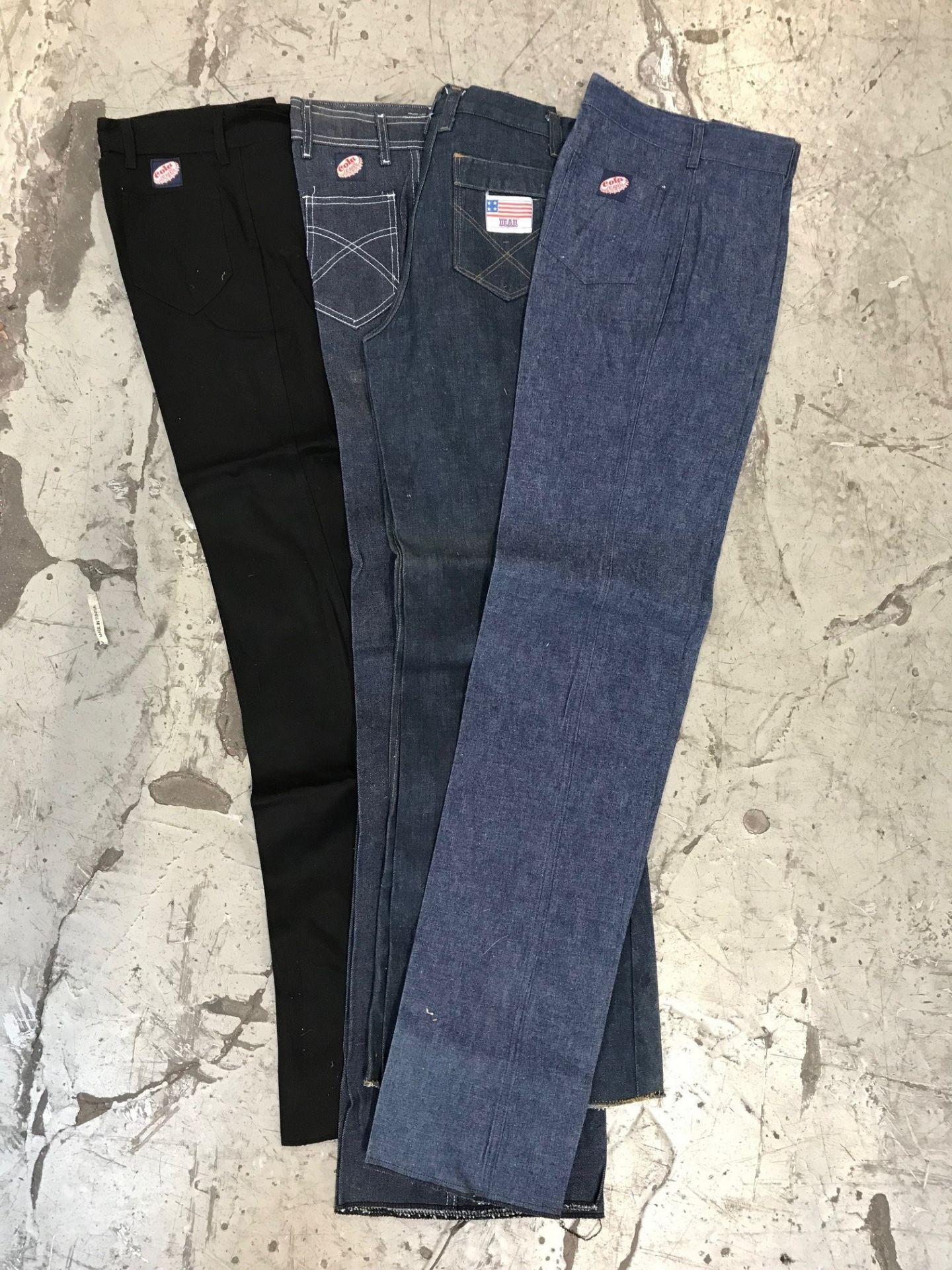 Jeans flare pour enfants annees 70 lot de deadstock_1