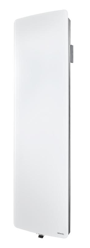 Radiateur verre connecté Verali vertical 2000W blanc brillant - Atlantic - 507657_1
