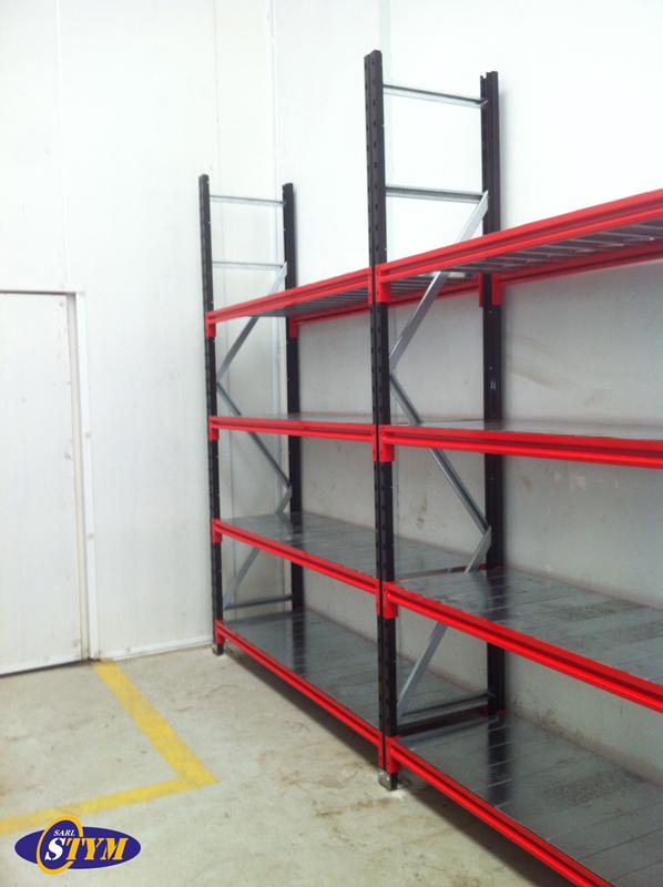 Rayonnage mi-lourd - stockage d'articles volumineux et charges moyennes - capacité jusqu'à 670 kg par niveau_1