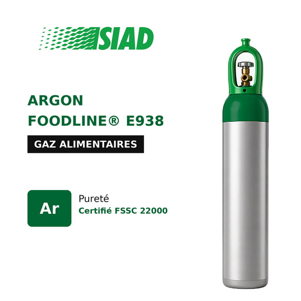 Argon alimentaire FOODLINE® E938 SIAD - Protection contre oxydation pour vins et spiritueux - MAP huiles premium - bouteilles B50, B20 et B10_0