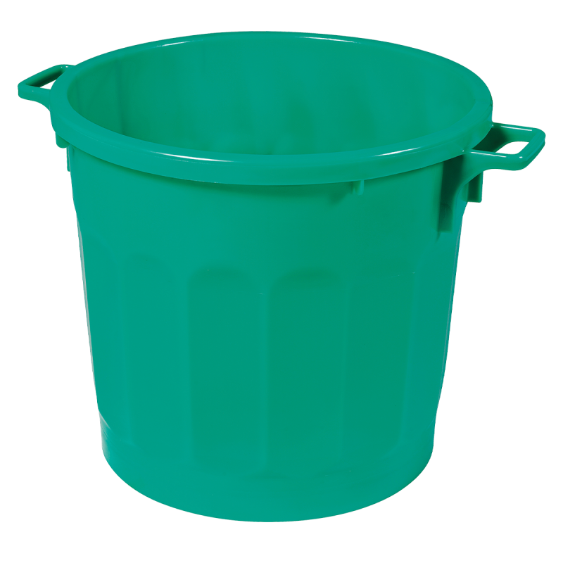 Poubelle ronde tri sélectif 75L Gilac - Vert_1