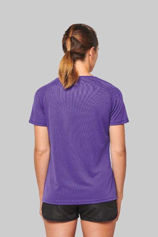 T-shirt de sport manches courtes col V femme - Réf: PA477 - PROACT - Séchage rapide - Polyester_1