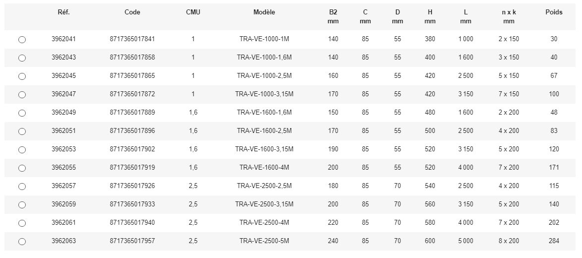 Type VE - Palonnier réglable Rema - crochets en grade 10 avec linguets de sécurité - finition RAL 2004_1