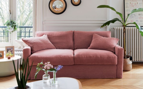 Canapé 3 places Bidart 190 cm convertible avec matelas 14 cm - Home Spirit_1