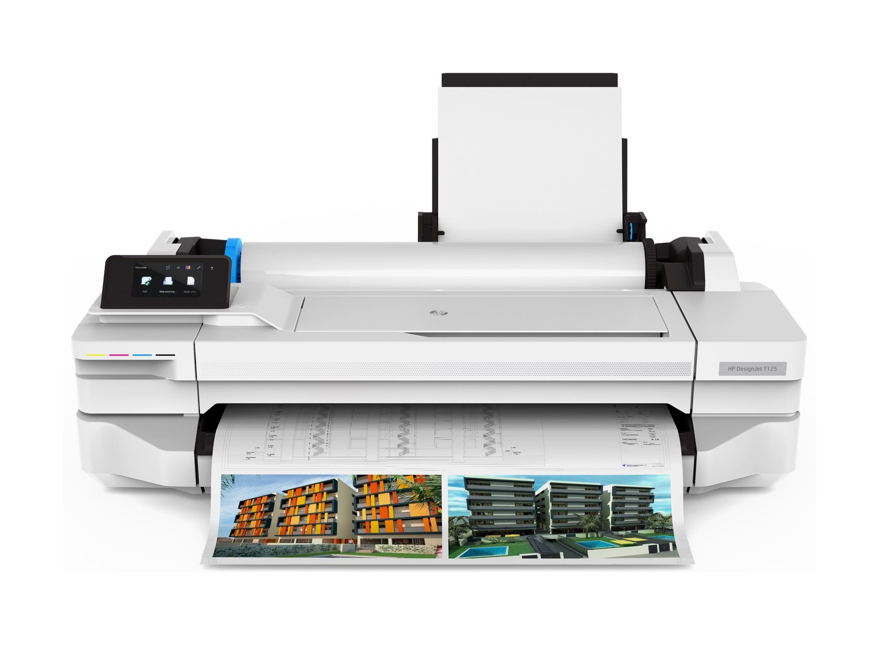 HP DesignJet T125 - traceur imprimante grand format - 24 pouces - compact et économique_1