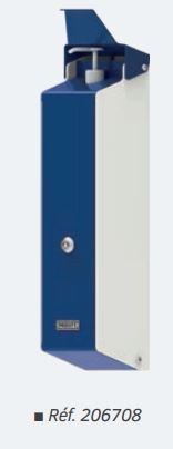 Distributeur de gel hydroalcoolique Pressgel - acier, mécanique, intérieur/extérieur_1