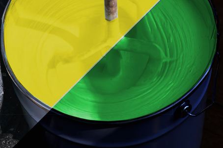 Peinture urbaine luminescente et phosphorescente blanche pour route, adaptée aux zones circulées et non circulées - LUMINOKROM BLANC_1