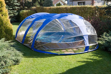 Abri piscine haut Azuro / amovible / manuel / en aluminium_1