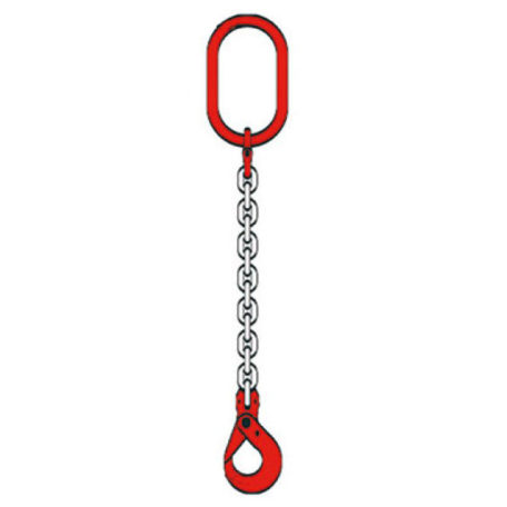 Élingue chaîne grade 80 - Accessoire de levage pour charges avec crochets et manilles - BTP, industrie, maritime_1