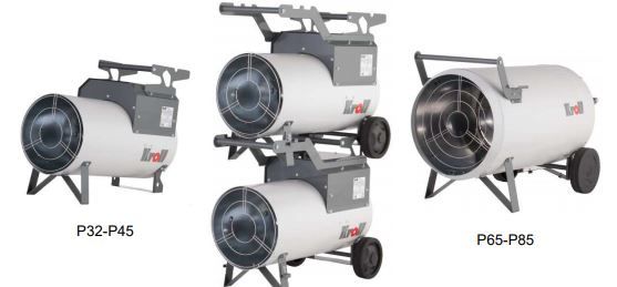 Kroll série P85 - Générateur portable d'air chaud gaz manuel - 41.0 à 85.0 kW - Nevo_1