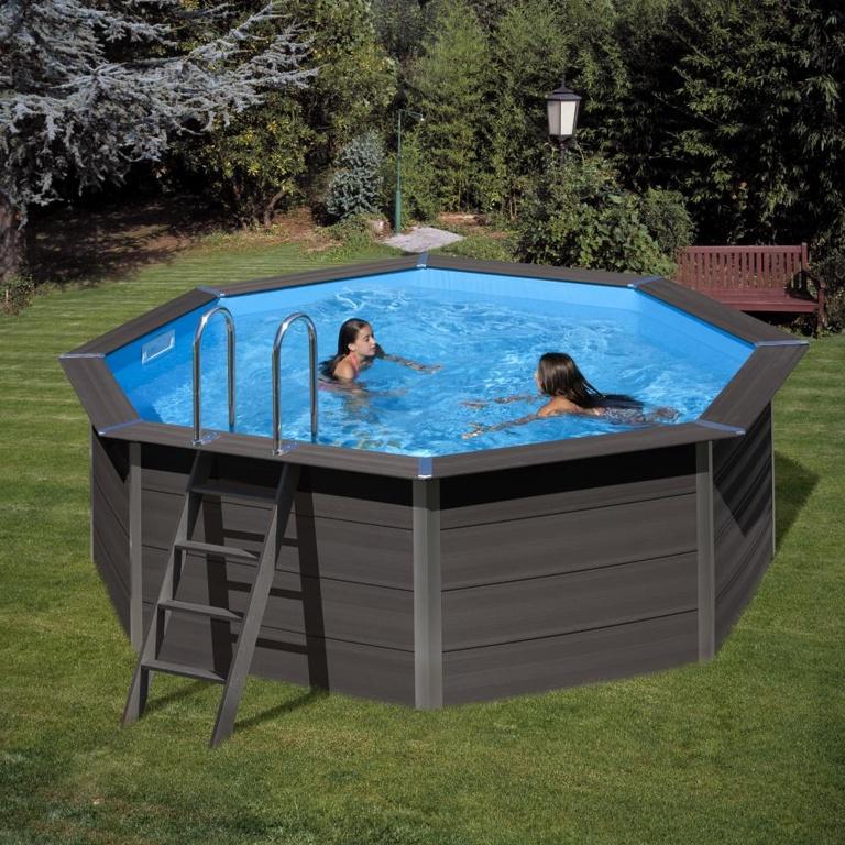 Piscine ronde composite ø4,10m x h: 1,24m - filtration à sable_1