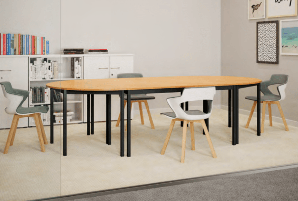 Tables de réunion modulaires Rencontre - Buronomic - Finitions variées et économiques_1