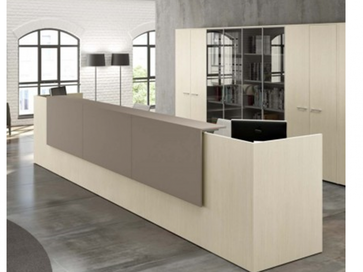 Banque d'accueil contemporaine FUNNY - Éclairée LED, design moderne et personnalisable_1