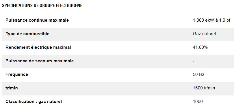 Cg132b-16 1 000 kw groupes électrogènes industriel à gaz - caterpillar -puissance continue maximale 1 000 ekw à 1,0 pf_1