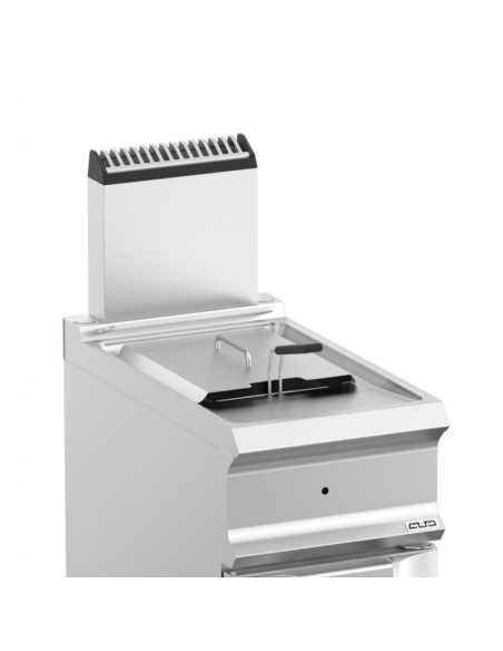 Friteuse gaz 14 Litres sur placard MBM - FRG74A - acier inoxydable avec filtration et contrôle thermostatique_1