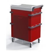 Chariot médical configurable avec système de fermeture scellé