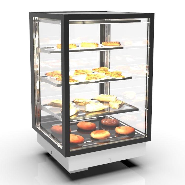 Vitrine chauffante INTEGRA Drop-In - 4 niveaux - 600 mm - H815 mm | Sayl Barcelona - Accès arrière, 815 mm_1