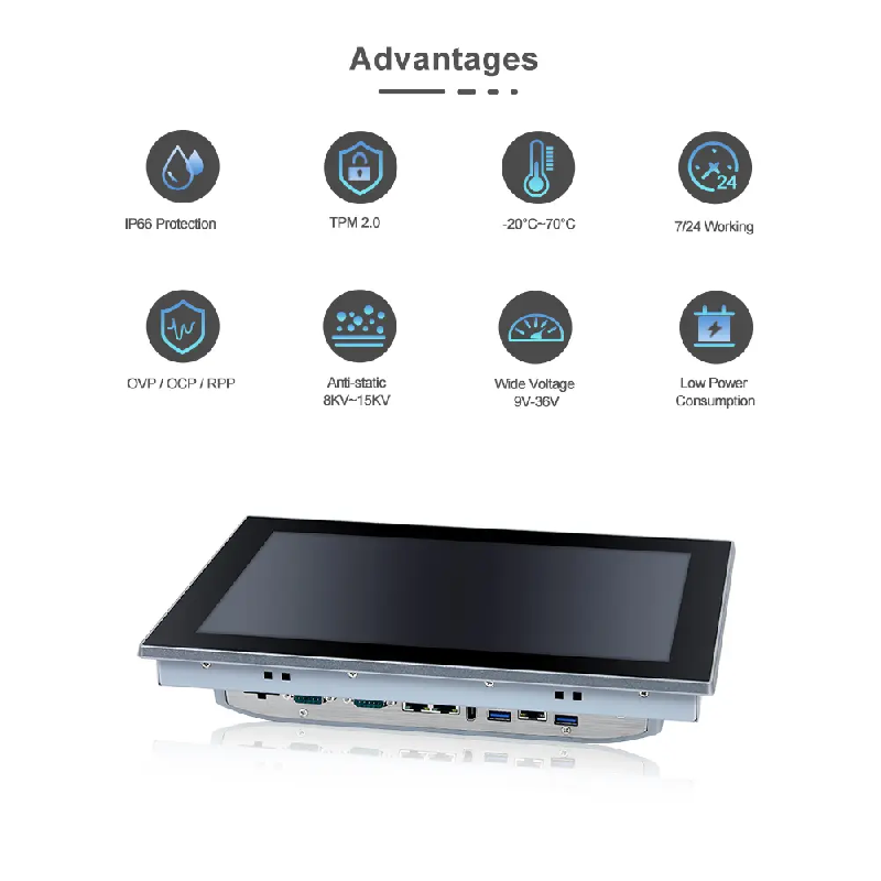 Panel PC industriel fanless 12.1