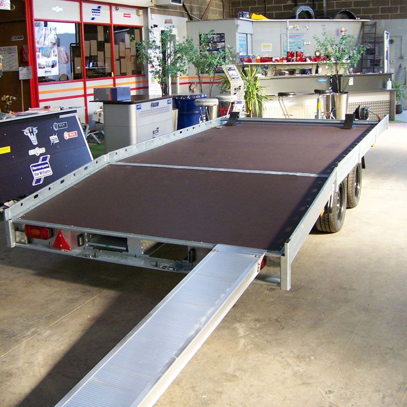 Remorque porte-engin / porte-voiture professionnelle Hapert Indigo - châssis garanti 10 ans - PTAC 3500 kg_1