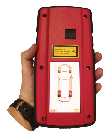 Scanner de pneus portable - Groove Glove avec analyse laser et rapport TreadSpec_1